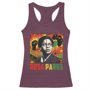 Rosa Parks Racerback Tank Top Strong Black Women Pride TS12 Maroon Print Your Wear