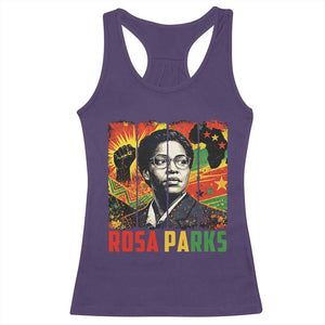 Rosa Parks Racerback Tank Top Strong Black Women Pride TS12 Purple Print Your Wear