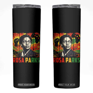Rosa Parks Skinny Tumbler Strong Black Women Pride TS12 Black Print Your Wear