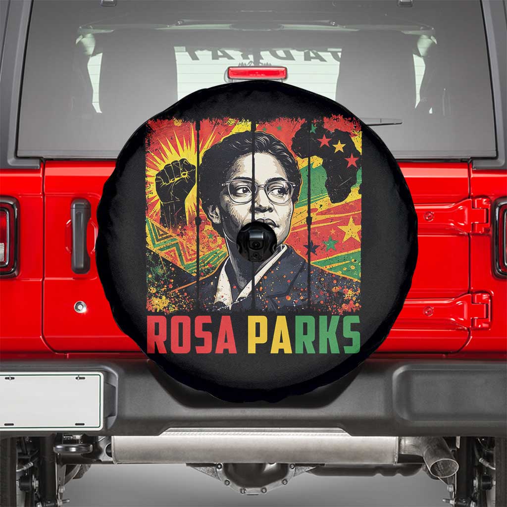 Rosa Parks Spare Tire Cover Strong Black Women Pride TS12 Black Print Your Wear