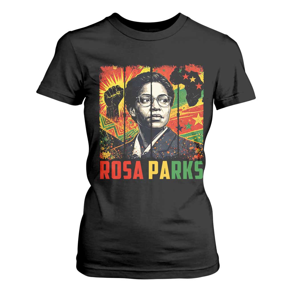 Rosa Parks T Shirt For Women Strong Black Women Pride TS12 Black Print Your Wear