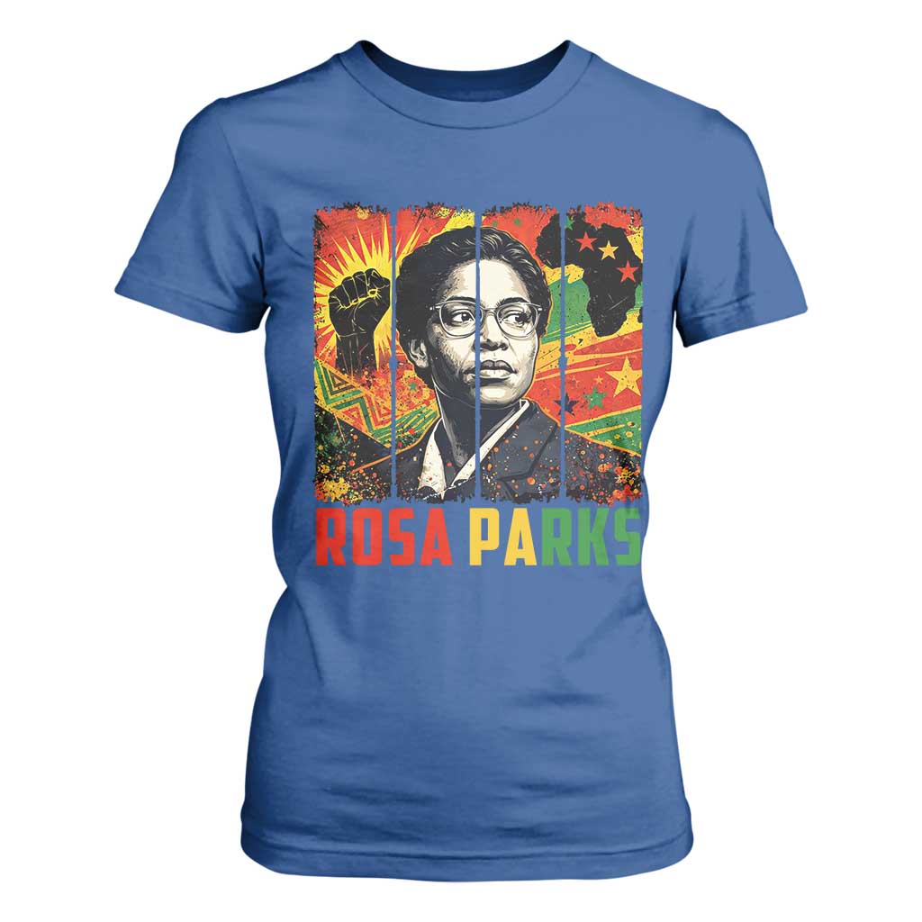 Rosa Parks T Shirt For Women Strong Black Women Pride TS12 Royal Blue Print Your Wear