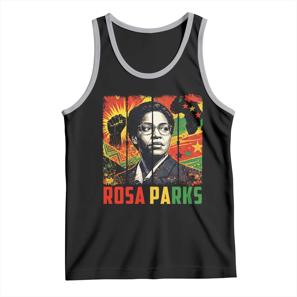 Rosa Parks Tank Top Strong Black Women Pride TS12 Black Athletic Heather Print Your Wear