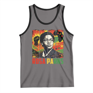 Rosa Parks Tank Top Strong Black Women Pride TS12 Deep Heather Black Print Your Wear