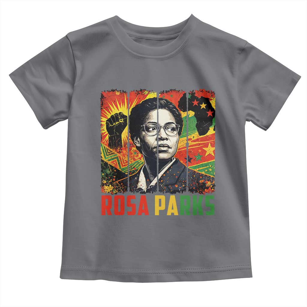 Rosa Parks Toddler T Shirt Strong Black Women Pride TS12 Charcoal Print Your Wear