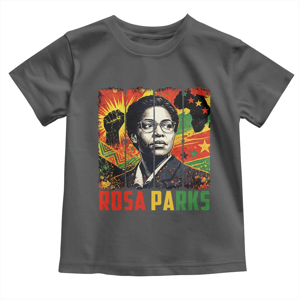 Rosa Parks Toddler T Shirt Strong Black Women Pride TS12 Dark Heather Print Your Wear