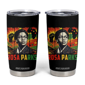 Rosa Parks Tumbler Cup Strong Black Women Pride TS12 Black Print Your Wear