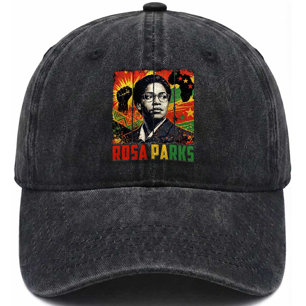 Rosa Parks Washed Cotton Baseball Cap Strong Black Women Pride TS12 Print Your Wear