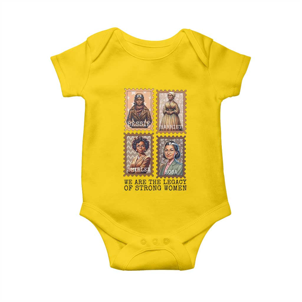 We Are The Legacy Of Strong Women Baby Onesie Black History Month Gift TS12 Daisy Print Your Wear