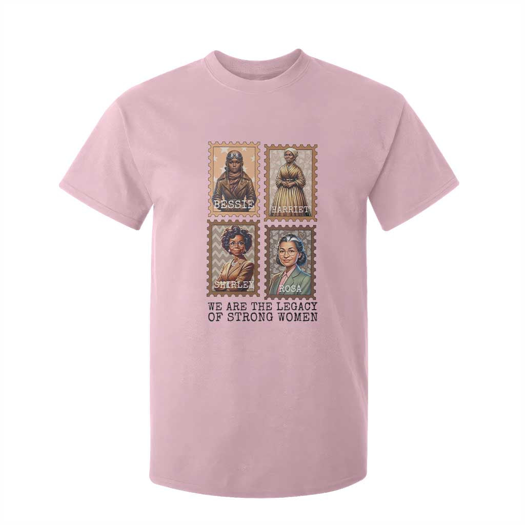 We Are The Legacy Of Strong Women T Shirt For Kid Black History Month Gift TS12 Light Pink Print Your Wear