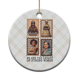 We Are The Legacy Of Strong Women Ceramic Ornament Black History Month Gift TS12 1pc Christmas Plaid Print Your Wear