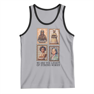 We Are The Legacy Of Strong Women Tank Top Black History Month Gift TS12 Athletic Heather Black Print Your Wear