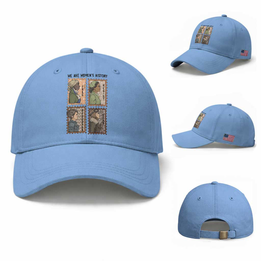 Black Women History Leaders Baseball Cap Womens History Month TS12 Baseball Cap Universal Fit Light Blue Print Your Wear