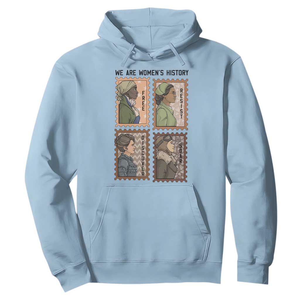 Black Women History Leaders Hoodie Womens History Month TS12 Light Blue Print Your Wear