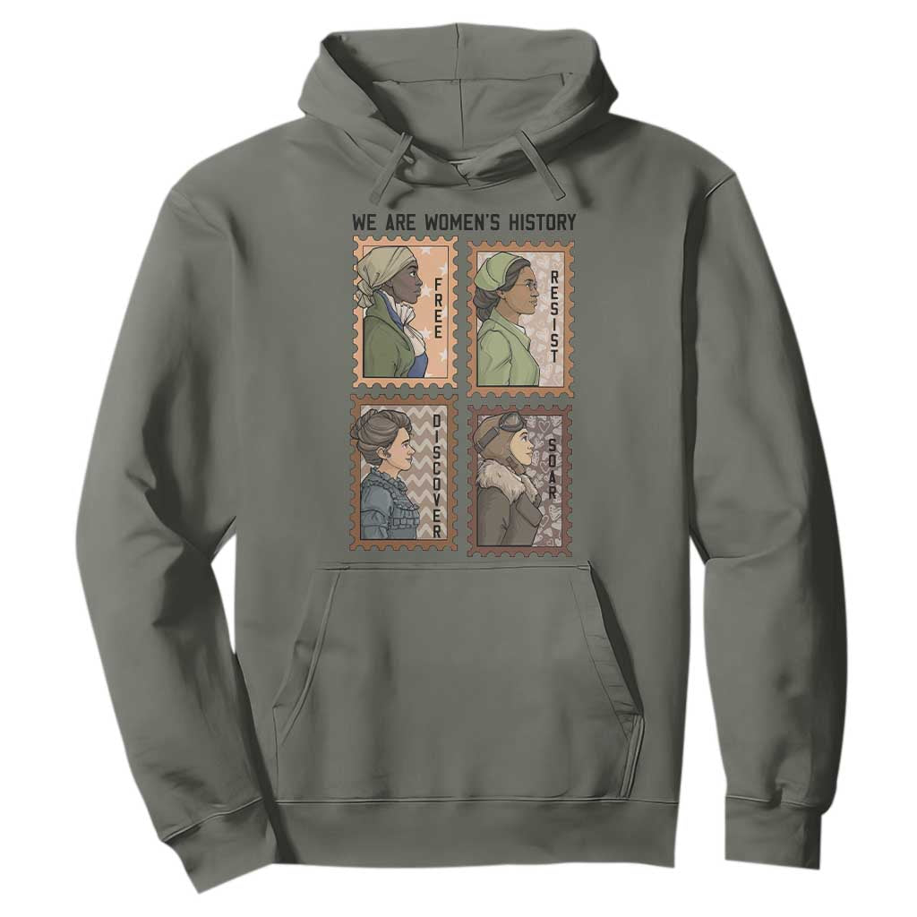Black Women History Leaders Hoodie Womens History Month TS12 Military Green Print Your Wear