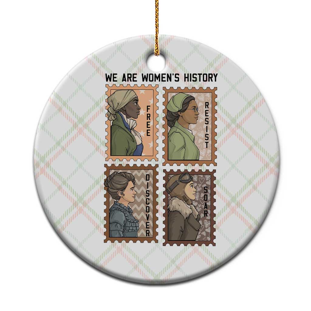 Black Women History Leaders Ceramic Ornament Womens History Month TS12 1pc Christmas Plaid Print Your Wear