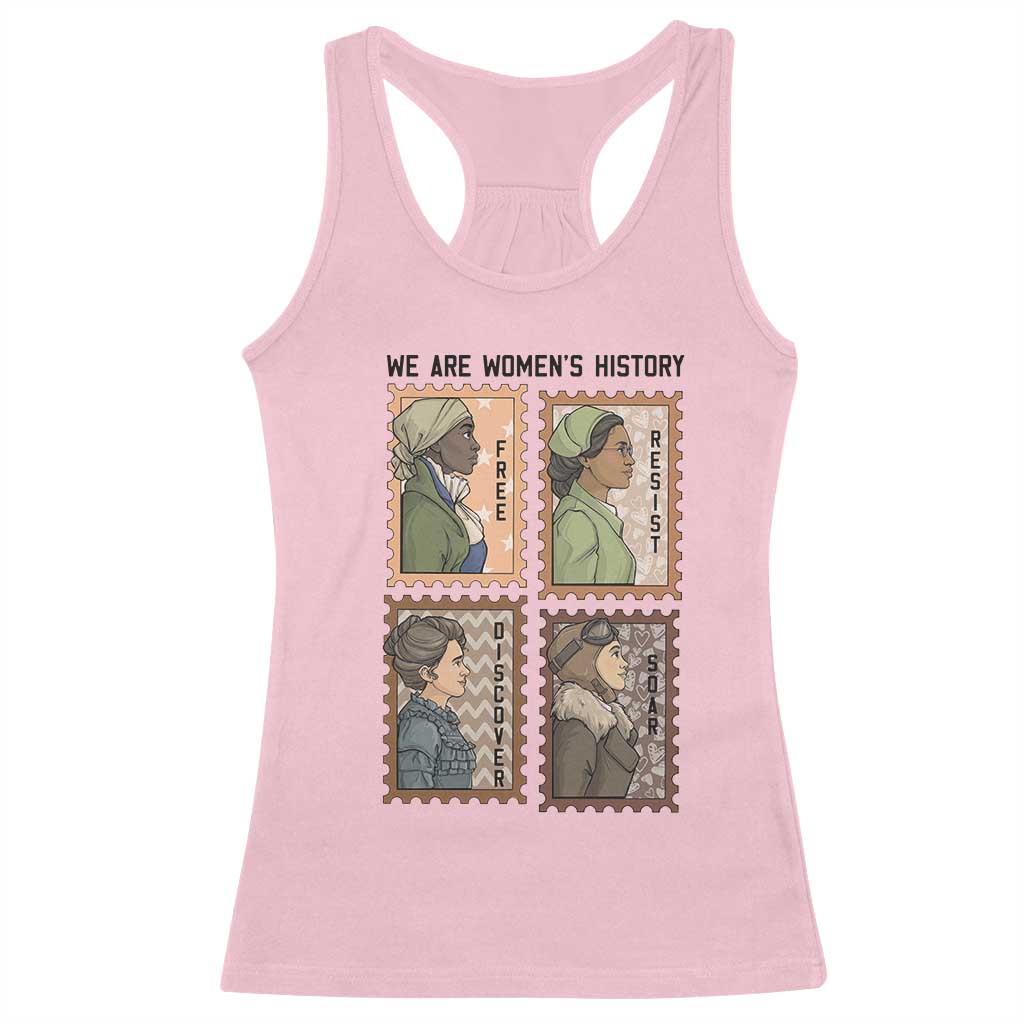 Black Women History Leaders Racerback Tank Top Womens History Month TS12 Light Pink Print Your Wear
