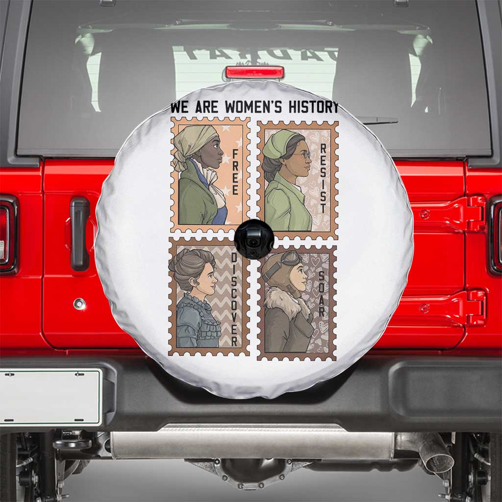 Black Women History Leaders Spare Tire Cover Womens History Month TS12 White Print Your Wear