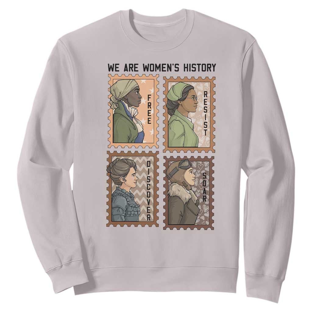 Black Women History Leaders Sweatshirt Womens History Month TS12 Ice Gray Print Your Wear