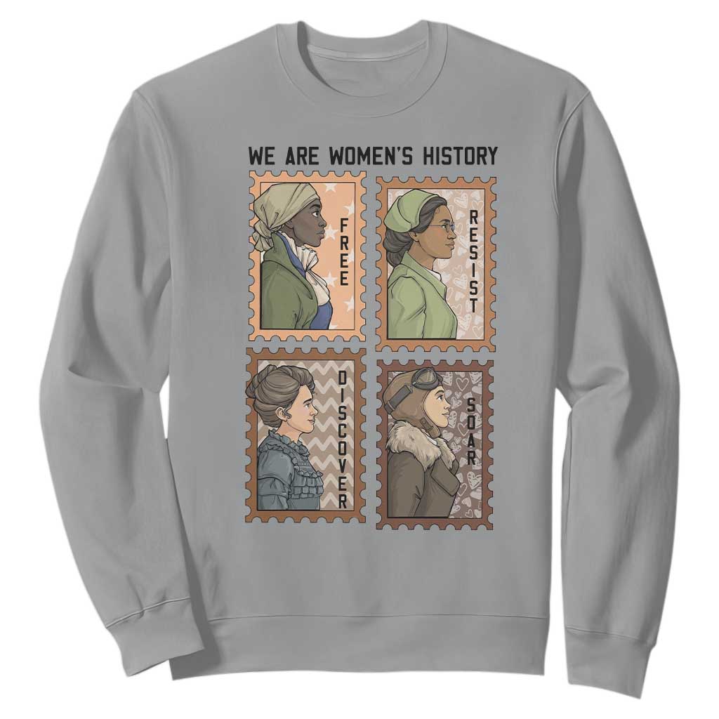 Black Women History Leaders Sweatshirt Womens History Month TS12 Sport Gray Print Your Wear