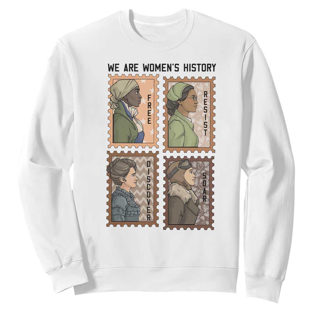 Black Women History Leaders Sweatshirt Womens History Month TS12 White Print Your Wear
