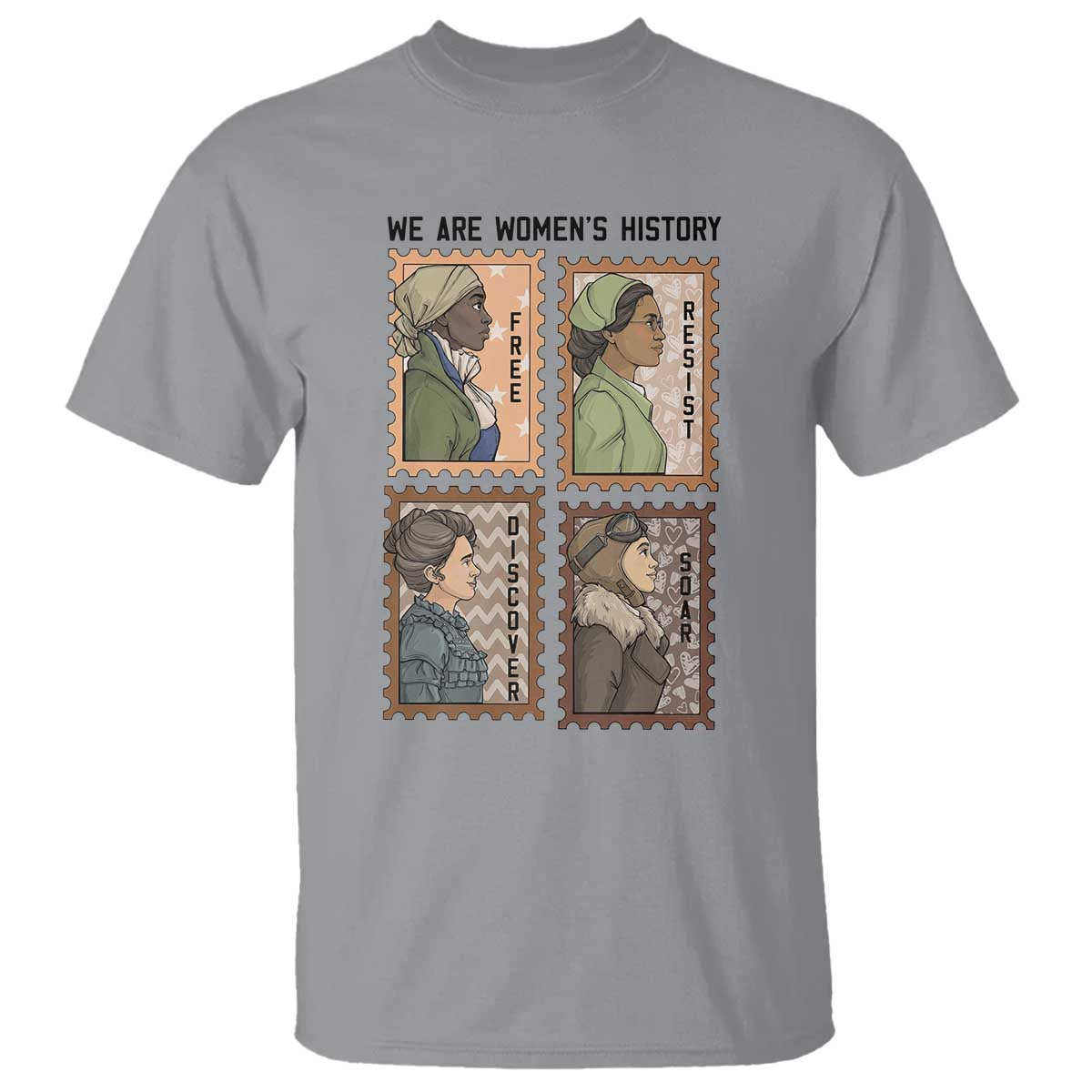 Black Women History Leaders T Shirt Womens History Month TS12 Sport Gray Print Your Wear