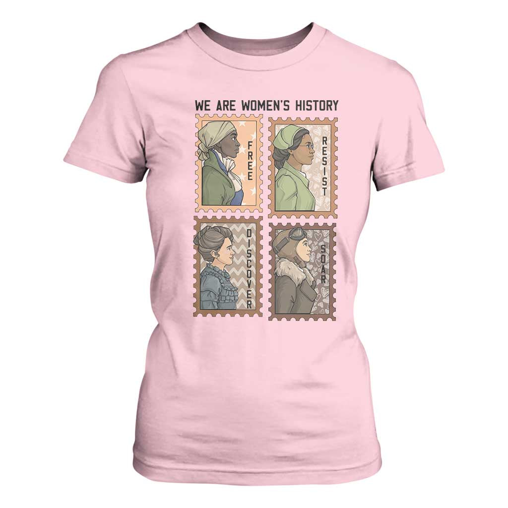 Black Women History Leaders T Shirt For Women Womens History Month TS12 Light Pink Print Your Wear