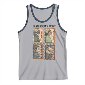 Black Women History Leaders Tank Top Womens History Month TS12 Athletic Heather Navy Print Your Wear