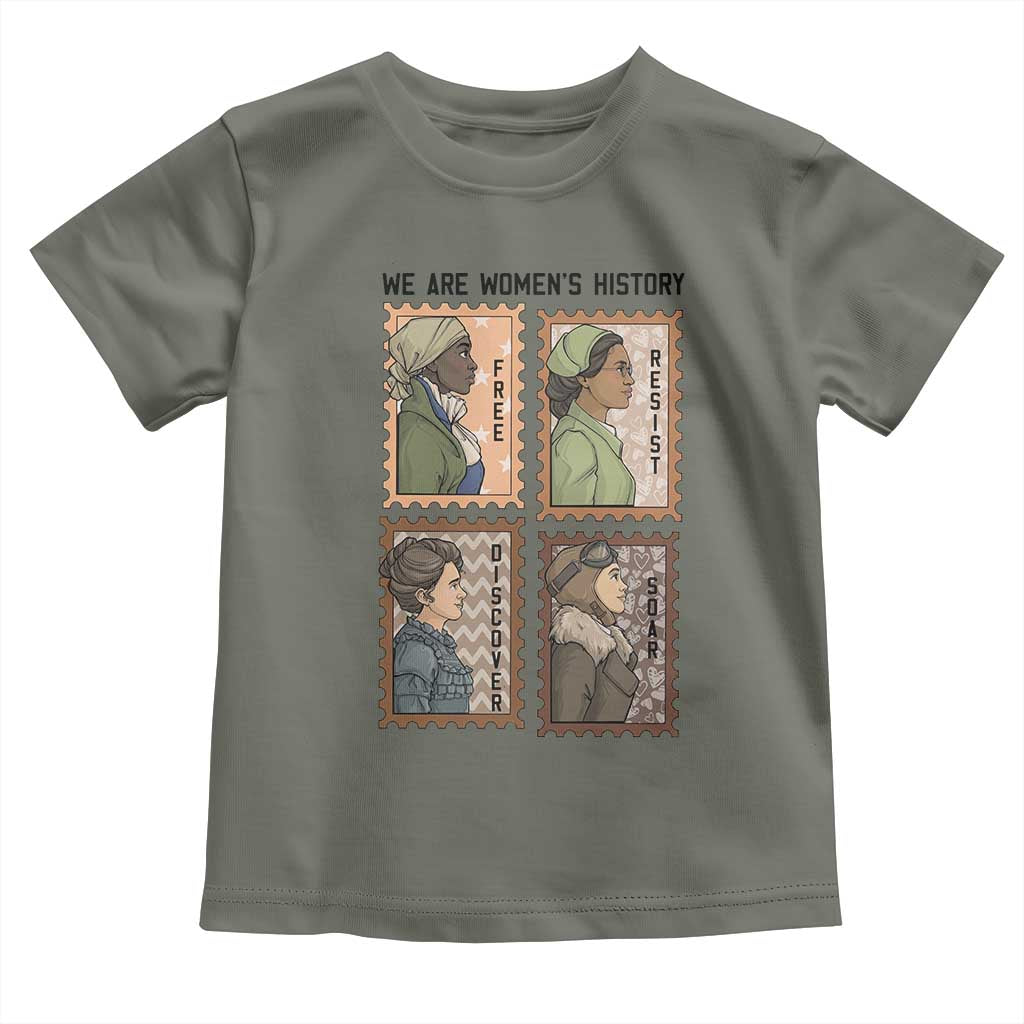 Black Women History Leaders Toddler T Shirt Womens History Month TS12 Military Green Print Your Wear