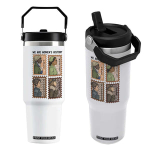 Black Women History Leaders Flip Straw Tumbler Womens History Month TS12 One Size: 30 oz White Print Your Wear