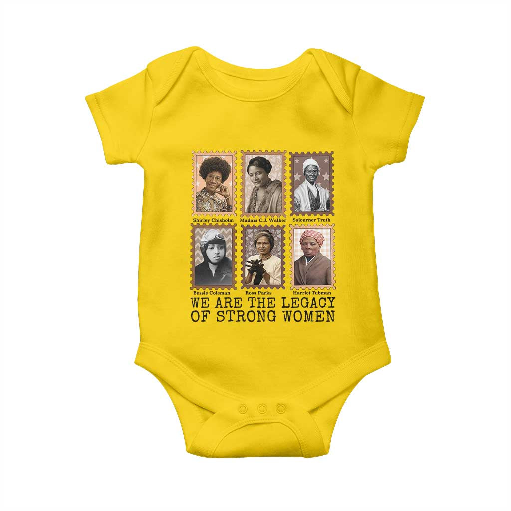 Women In History Baby Onesie We Are The Legacy Of Strong Women TS12 Daisy Print Your Wear