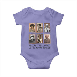 Women In History Baby Onesie We Are The Legacy Of Strong Women TS12 Violet Print Your Wear