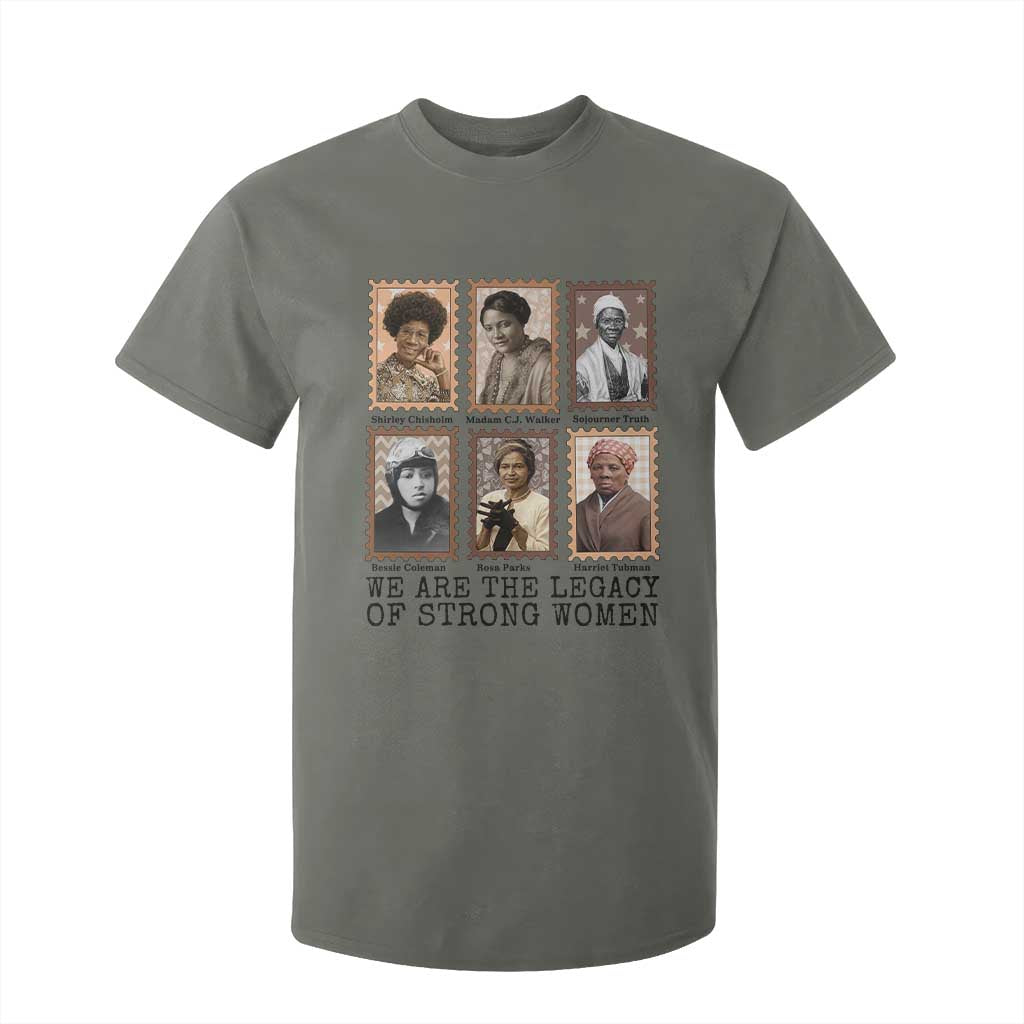 Women In History T Shirt For Kid We Are The Legacy Of Strong Women TS12 Military Green Print Your Wear