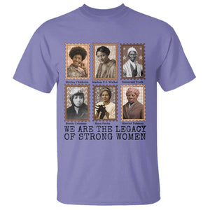 Women In History T Shirt We Are The Legacy Of Strong Women TS12 Violet Print Your Wear