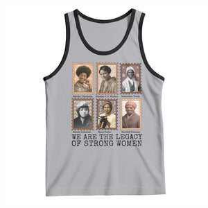 Women In History Tank Top We Are The Legacy Of Strong Women TS12 Athletic Heather Black Print Your Wear