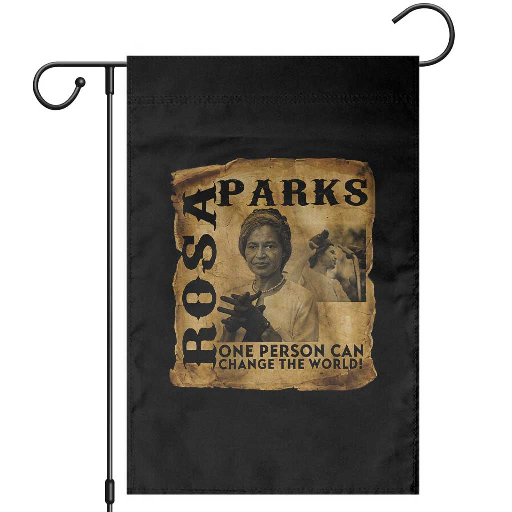 Rosa Parks Change The World Quote Garden Flag Black Women Leader TS12 Black Print Your Wear