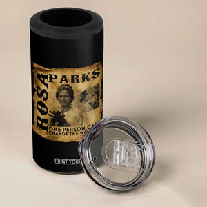 Rosa Parks Change The World Quote 4 in 1 Can Cooler Tumbler Black Women Leader TS12 Print Your Wear