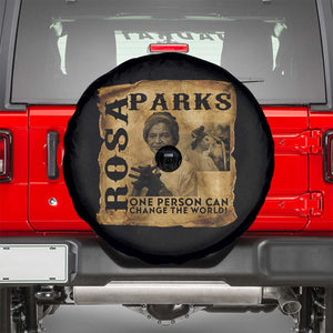 Rosa Parks Change The World Quote Spare Tire Cover Black Women Leader TS12 Black Print Your Wear