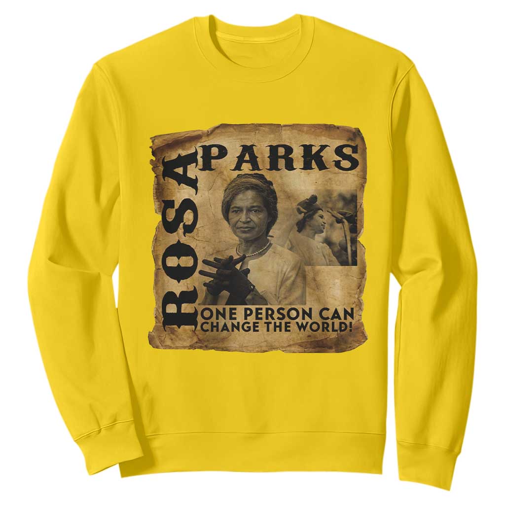 Rosa Parks Change The World Quote Sweatshirt Black Women Leader TS12 Daisy Print Your Wear