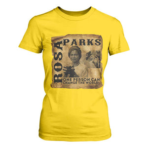 Rosa Parks Change The World Quote T Shirt For Women Black Women Leader TS12 Daisy Print Your Wear