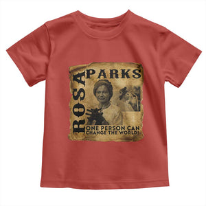 Rosa Parks Change The World Quote Toddler T Shirt Black Women Leader TS12 Red Print Your Wear