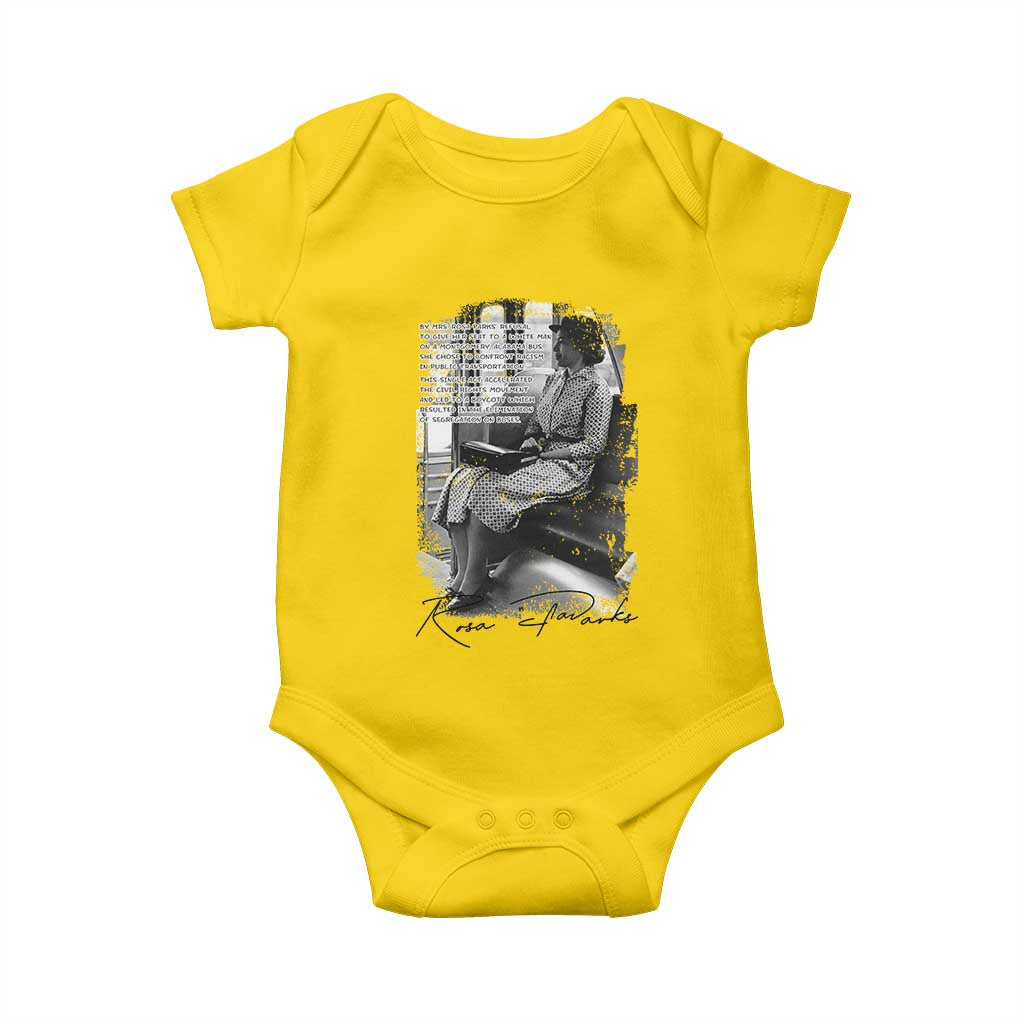 Rosa Parks Montgomery Bus Boycott Baby Onesie Civil Rights History TS12 Daisy Print Your Wear