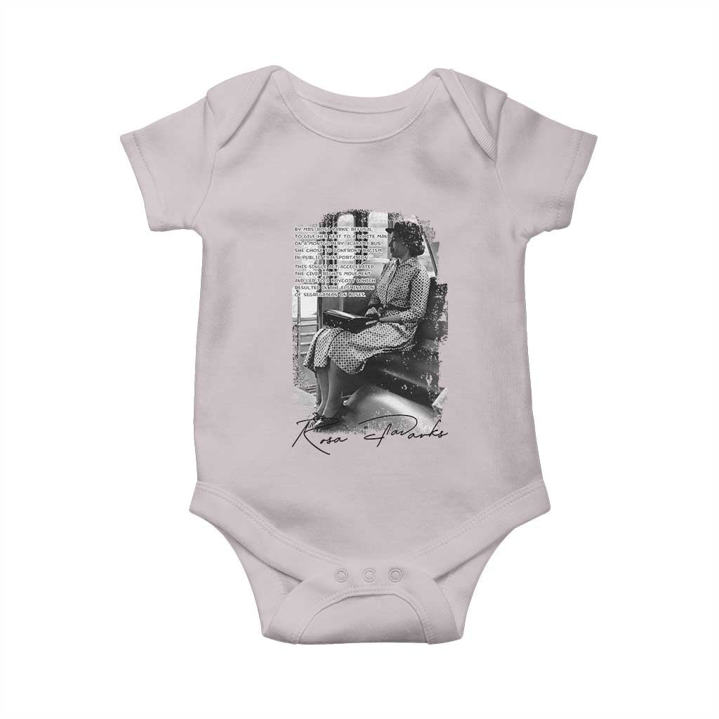 Rosa Parks Montgomery Bus Boycott Baby Onesie Civil Rights History TS12 Ice Gray Print Your Wear