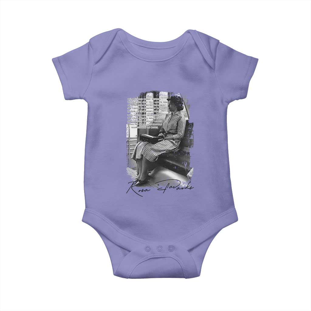 Rosa Parks Montgomery Bus Boycott Baby Onesie Civil Rights History TS12 Violet Print Your Wear