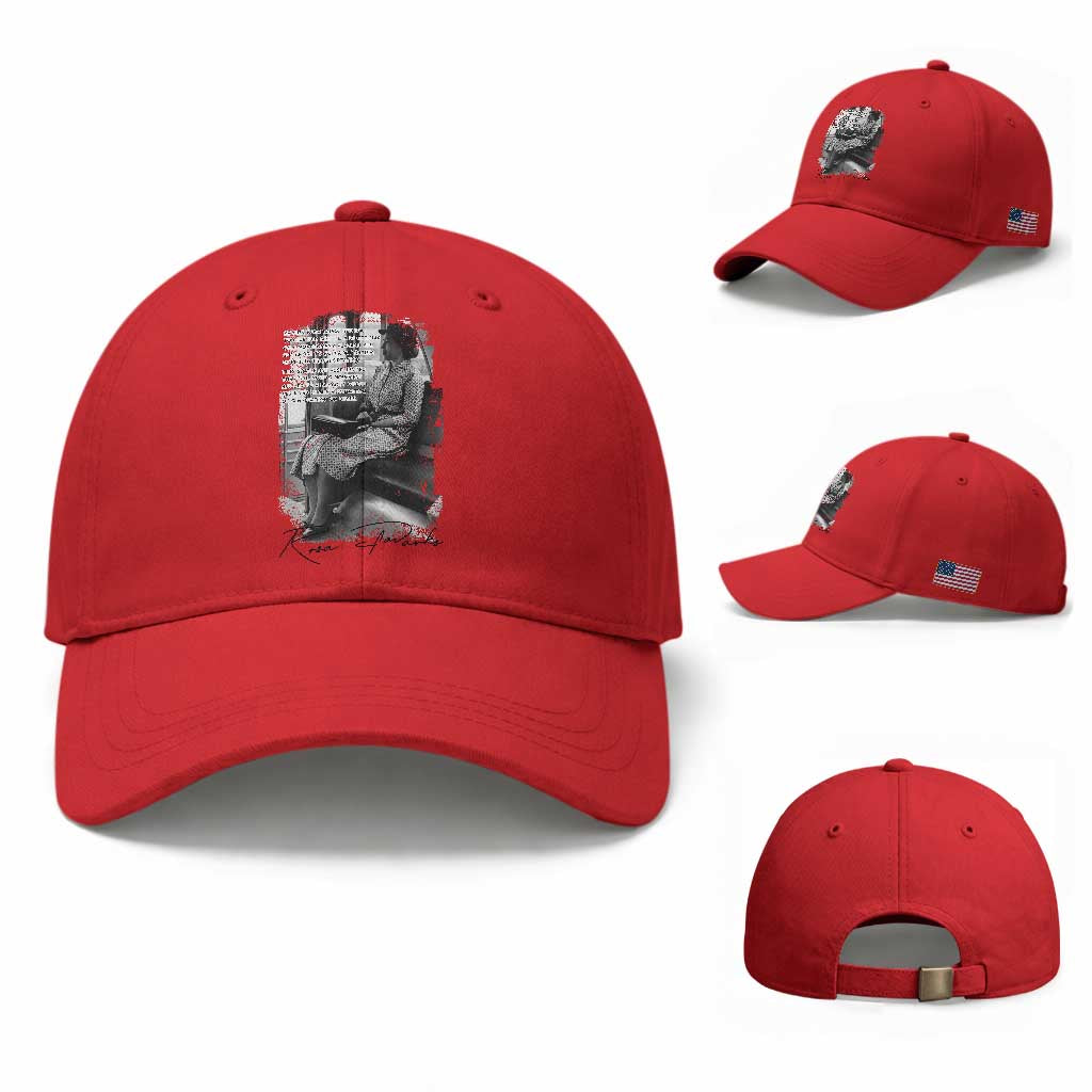 Rosa Parks Montgomery Bus Boycott Baseball Cap Civil Rights History TS12 Baseball Cap Universal Fit Red Print Your Wear