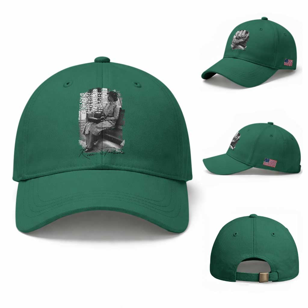 Rosa Parks Montgomery Bus Boycott Baseball Cap Civil Rights History TS12 Baseball Cap Universal Fit Irish Green Print Your Wear