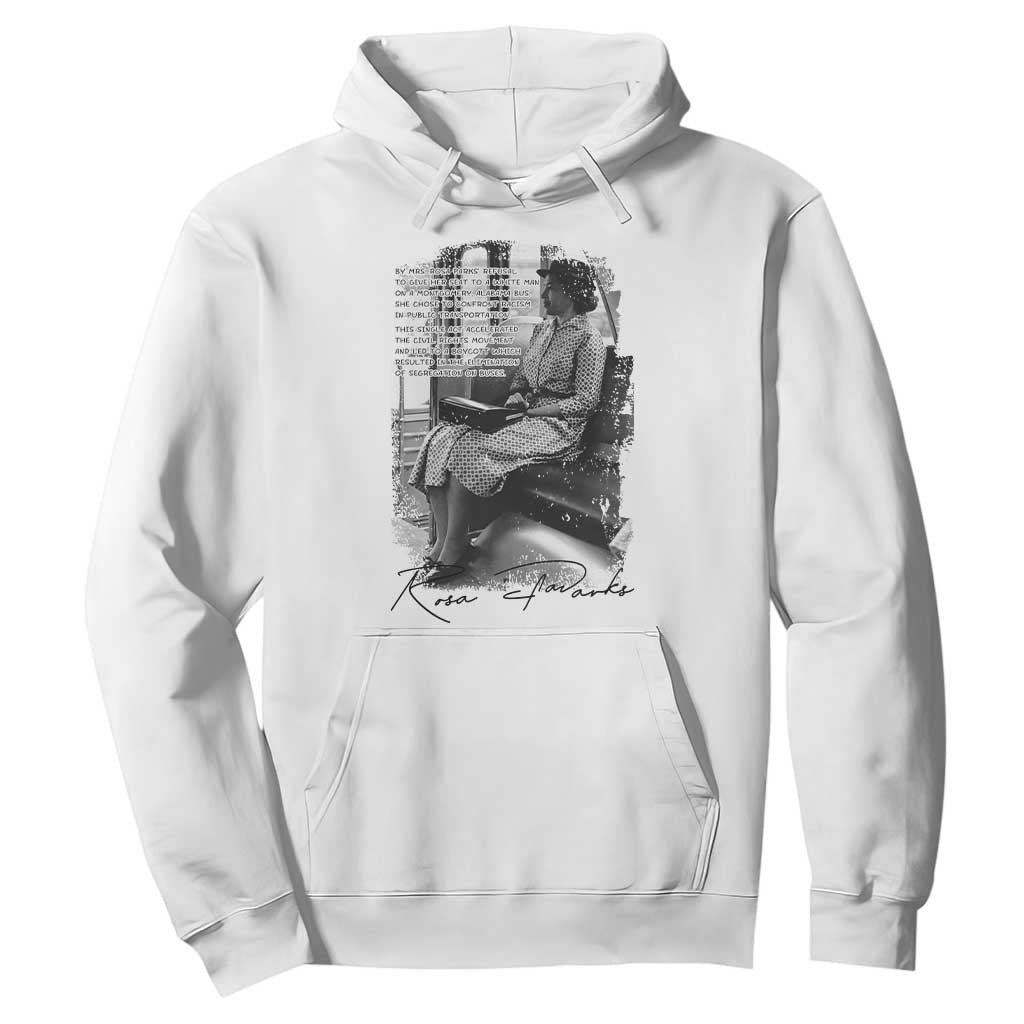 Rosa Parks Montgomery Bus Boycott Hoodie Civil Rights History TS12 White Print Your Wear