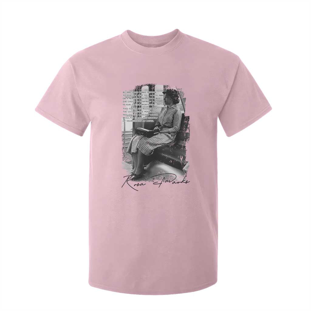 Rosa Parks Montgomery Bus Boycott T Shirt For Kid Civil Rights History TS12 Light Pink Print Your Wear