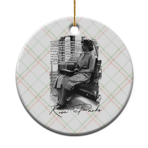 Rosa Parks Montgomery Bus Boycott Ceramic Ornament Civil Rights History TS12 1pc Christmas Plaid Print Your Wear
