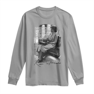Rosa Parks Montgomery Bus Boycott Long Sleeve Shirt Civil Rights History TS12 Sport Gray Print Your Wear